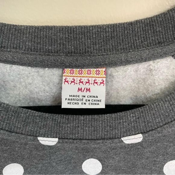 UGLY Christmas Sweater, polkadot 3D bear face, size M - Picture 5 of 6